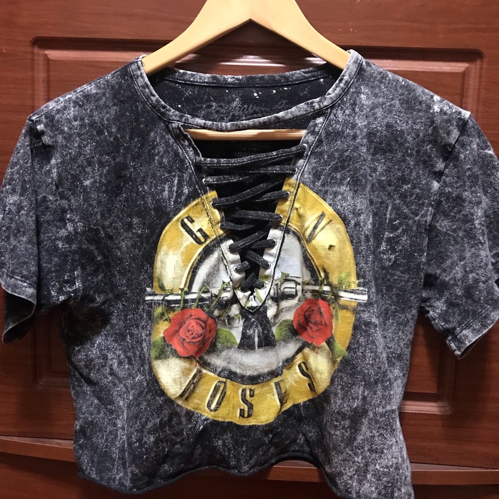 A cropped t-shirt